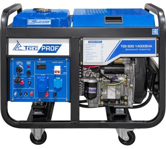 Электростанция дизельная с воздушным охлаждением ТСС SDG14000 EHA открытая 100139 - изображение 2