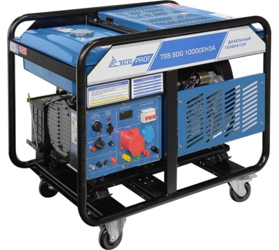 Электростанция дизельная с воздушным охлаждением ТСС SDG10000 EH3A открытая 100138 - изображение 2