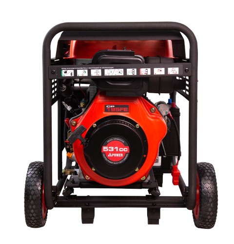 Электростанция дизельная с воздушным охлаждением A-iPOWER AD 7500ТFEA открытая 20404 - изображение 3