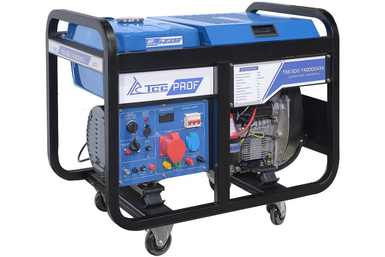 Электростанция дизельная с воздушным охлаждением ТСС SDG14000 EH3A открытая 100140 - изображение 3