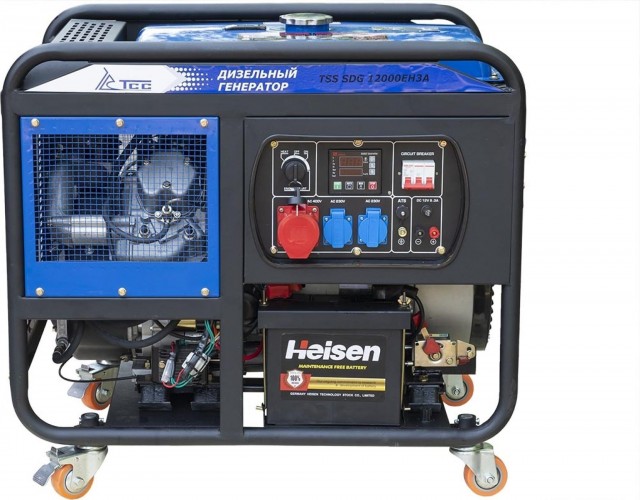 Электростанция дизельная с воздушным охлаждением ТСС SDG12000 EH3A открытая 100058 - изображение 3