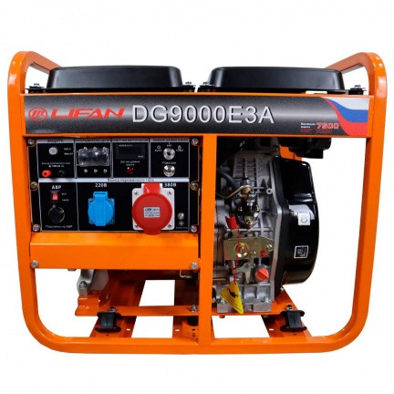 Электростанция дизельная с воздушным охлаждением LIFAN DG 9000E3A открытая DG9000E3A - изображение 5