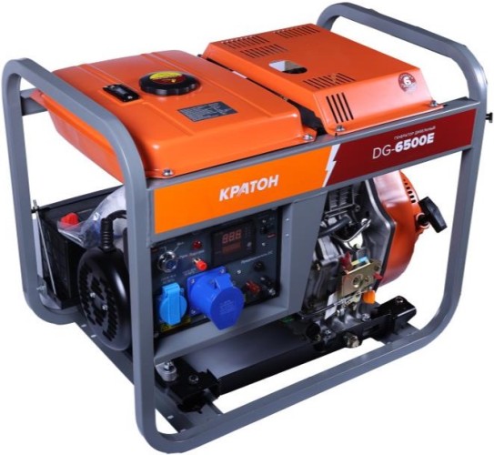 Электростанция дизельная с воздушным охлаждением КРАТОН DG-6500E открытая 3 08 02 027 - изображение 4