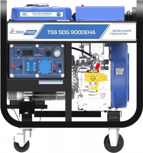 Электростанция дизельная с воздушным охлаждением ТСС SDG 9000 EHA открытая 100035 - изображение 3