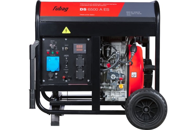 Электростанция дизельная с воздушным охлаждением FUBAG DS  6500 A ES с возможностью авт, открытая 646233 - изображение 2