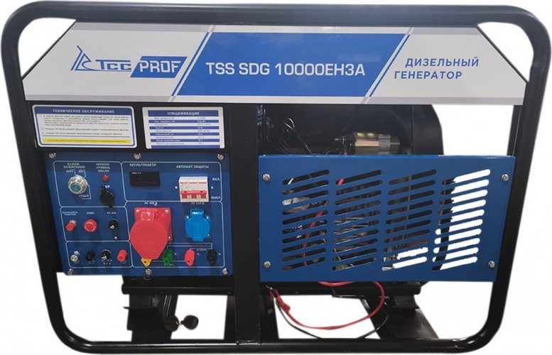 Электростанция дизельная с воздушным охлаждением ТСС SDG10000 EH3A открытая 100038 - изображение 2