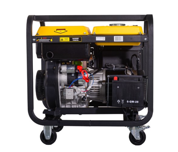 Электростанция дизельная с воздушным охлаждением HUTER LDG  7000LXА открытая 64/2/8 - изображение 3