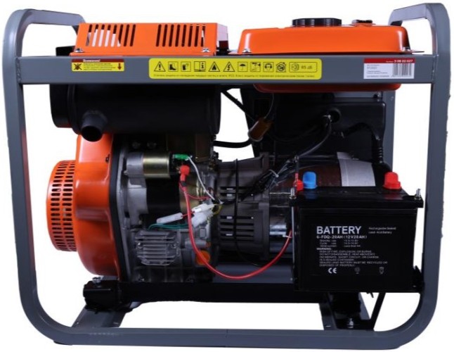 Электростанция дизельная с воздушным охлаждением КРАТОН DG-6500E открытая 3 08 02 027 - изображение 5