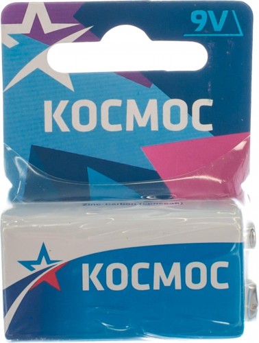 Элемент питания батарейка КОСМОС 6F221BL Космос 1*BL KOC6F221BL