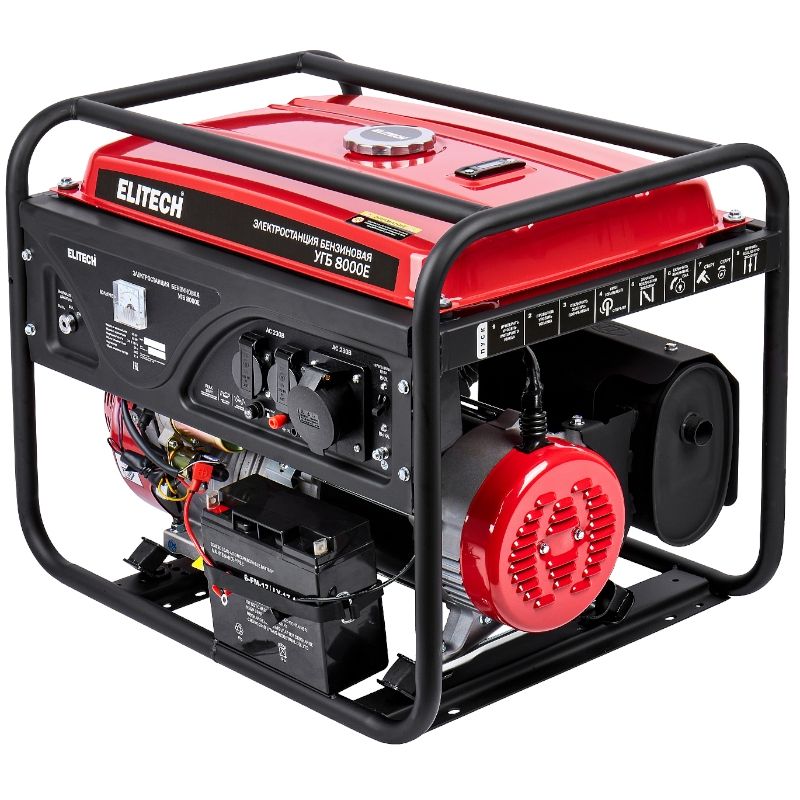 Генератор бензиновый Elitech УГБ 8000Е - изображение 2
