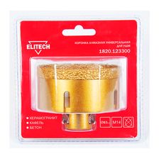 Коронка алмазная универсальная Elitech 83 мм х М14 - изображение 2