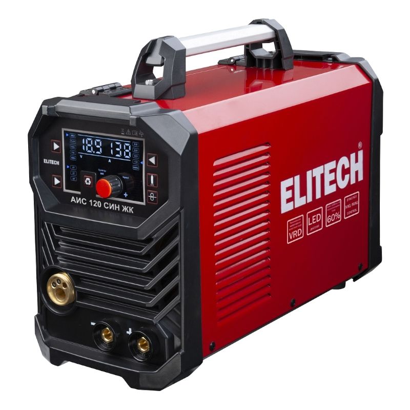 Сварочный инвертор Elitech MIG/MAG АИС 120 СИН ЖК