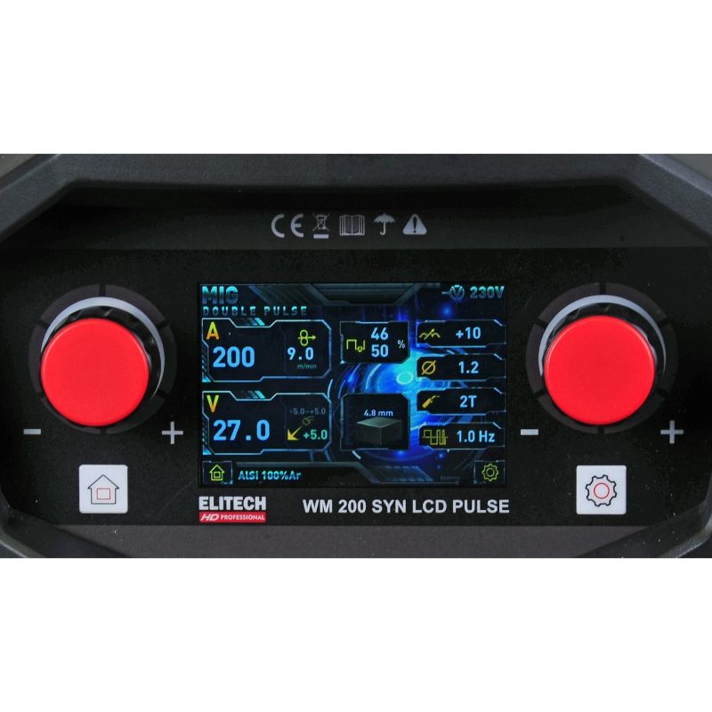 Аппарат сварочный инверторный Elitech WM 200 SYN LCD Puls - изображение 5