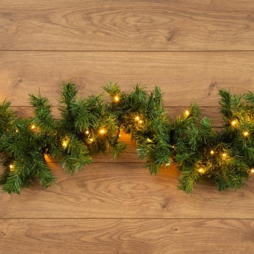 Еловый шлейф Neon-Night 2,7 м теплое белое свечение 80 LED с эффектом мерцания 307-116 - изображение 2