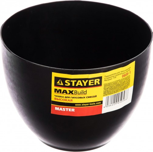 Емкость для гипса STAYER MASTER чашка высокая, 120х90мм 0608-1