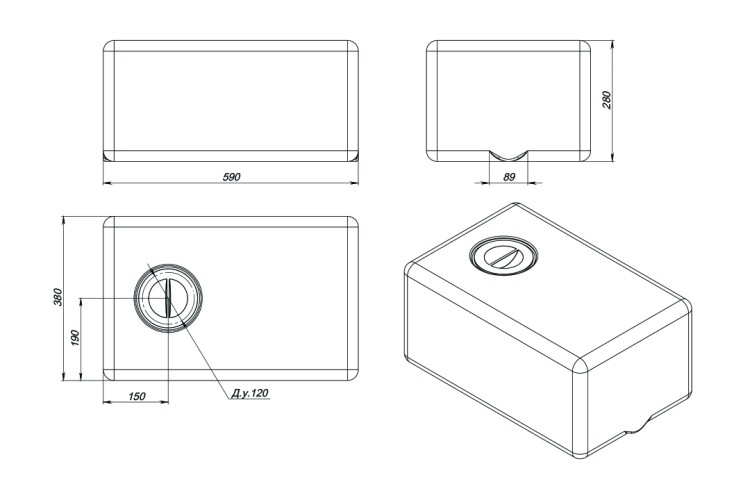 Емкость ЭКОПРОМ ЭВП 50 л. белый - изображение 2