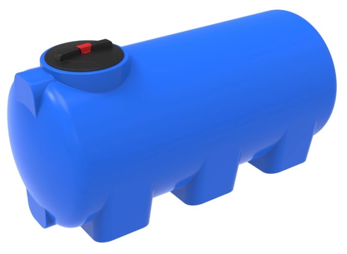 Емкость ЭКОПРОМ H 500 л., горизонтальная синий