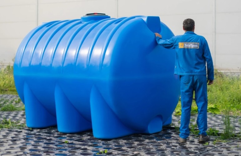 Емкость ЭКОПРОМ HR8000 л., горизонтальная черный - изображение 2