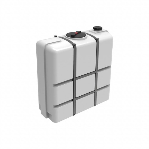 Емкость ЭКОПРОМ К 1000 л., вертикальная в обрешетке белый