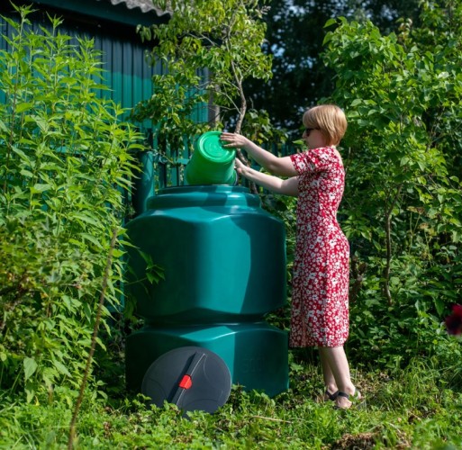 Емкость ЭКОПРОМ L 500 л., вертикальная синий - изображение 2