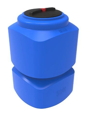 Емкость ЭКОПРОМ L 500 л., вертикальная синий