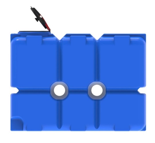 Емкость ЭКОПРОМ ST2000 л., вертикальная синий - изображение 2