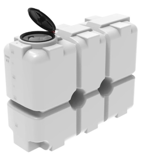 Емкость ЭКОПРОМ ST2000 л., вертикальная белый