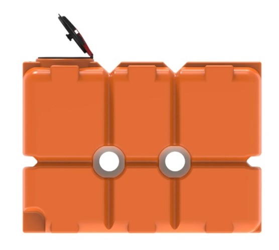 Емкость ЭКОПРОМ ST2000 л., вертикальная оранжевый - изображение 2