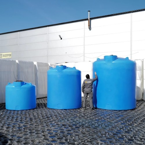 Емкость ЭКОПРОМ TOR 2000 л., вертикальная зеленый - изображение 3