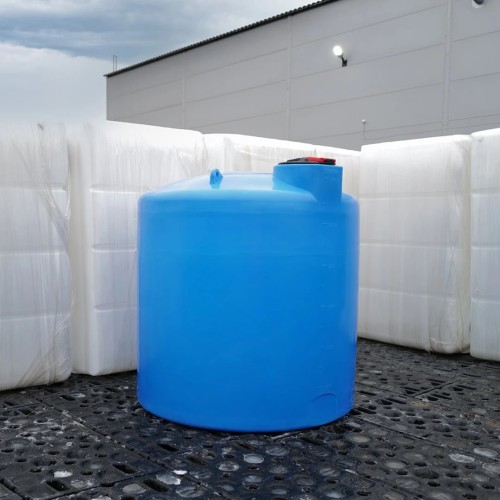 Емкость ЭКОПРОМ TRN 6000 л., вертикальная с откидной крышкой синий - изображение 4