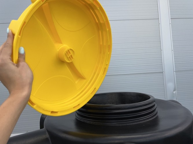 Емкость KSC C- 1000 л цилиндрическая вертикальная черный - изображение 5