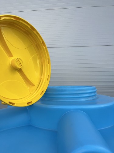 Емкость KSC C- 1500 л цилиндрическая вертикальная синий - изображение 4