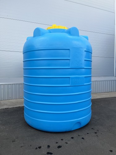 Емкость KSC C- 1500 л цилиндрическая вертикальная синий - изображение 2