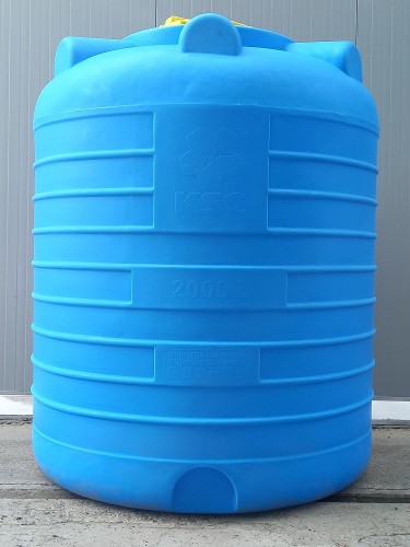 Емкость KSC C- 2000 л цилиндрическая вертикальная синий - изображение 4