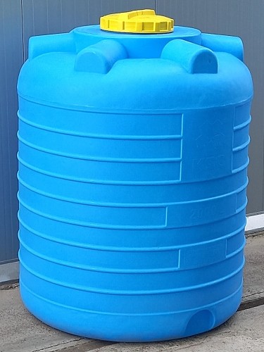 Емкость KSC C- 2000 л цилиндрическая вертикальная синий - изображение 5