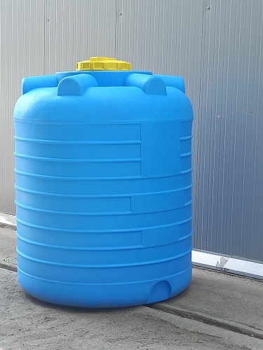 Емкость KSC C- 2000 л цилиндрическая вертикальная синий - изображение 3