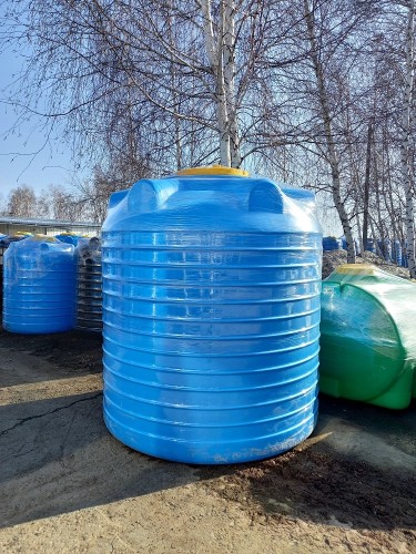 Емкость KSC C- 2000 л цилиндрическая вертикальная синий - изображение 2