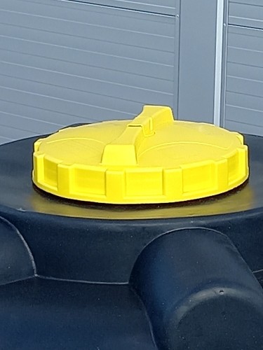 Емкость KSC C- 2000 л цилиндрическая вертикальная черный - изображение 3