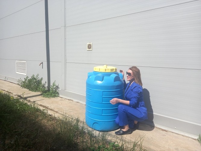 Емкость KSC C-  300 л цилиндрическая вертикальная синий - изображение 2