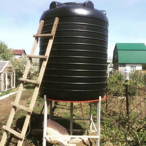 Емкость KSC C- 3000 л цилиндрическая вертикальная черный - изображение 2