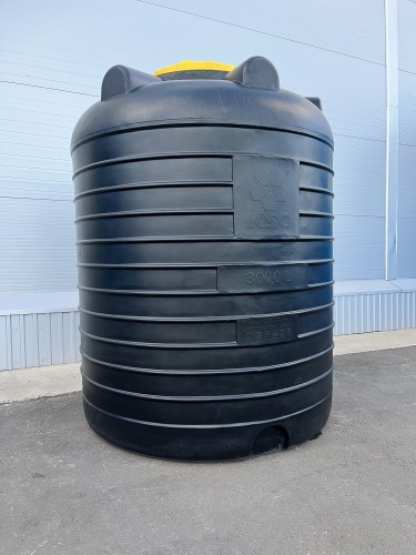 Емкость KSC C- 3000 л цилиндрическая вертикальная черный - изображение 3