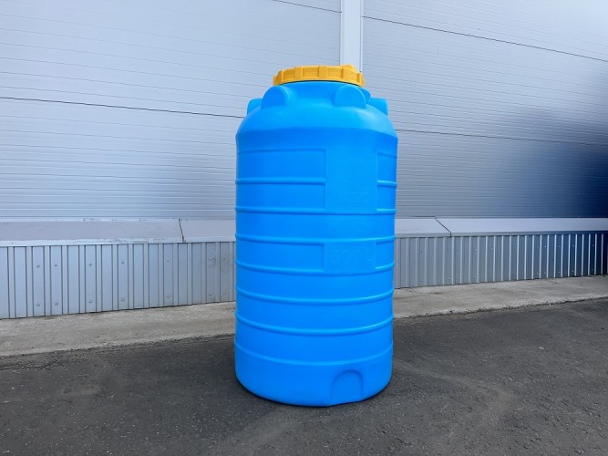 Емкость KSC C-  500 л цилиндрическая вертикальная синий - изображение 4