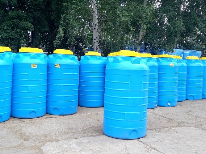 Емкость KSC C-  500 л цилиндрическая вертикальная синий - изображение 3