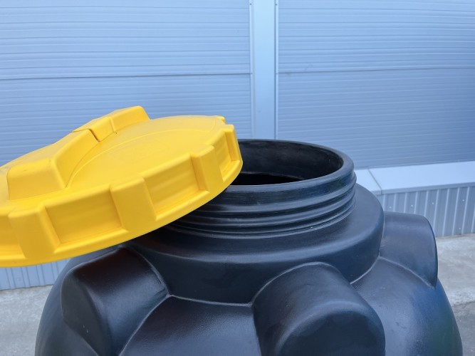 Емкость KSC C-  500 л цилиндрическая вертикальная черный - изображение 3