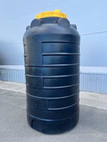 Емкость KSC C-  500 л цилиндрическая вертикальная черный - изображение 2