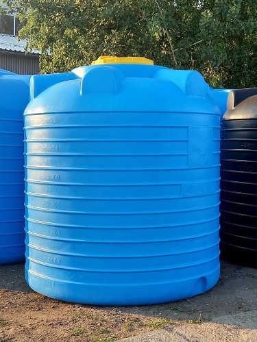 Емкость KSC C- 5000 л цилиндрическая вертикальная синий - изображение 2