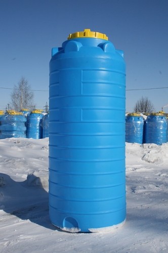 Емкость KSC C-  750 л цилиндрическая вертикальная синий - изображение 2