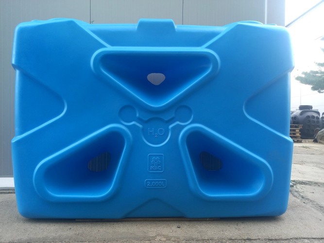 Емкость KSC PM-2000 л "Молекула" прямоугольная синий - изображение 5