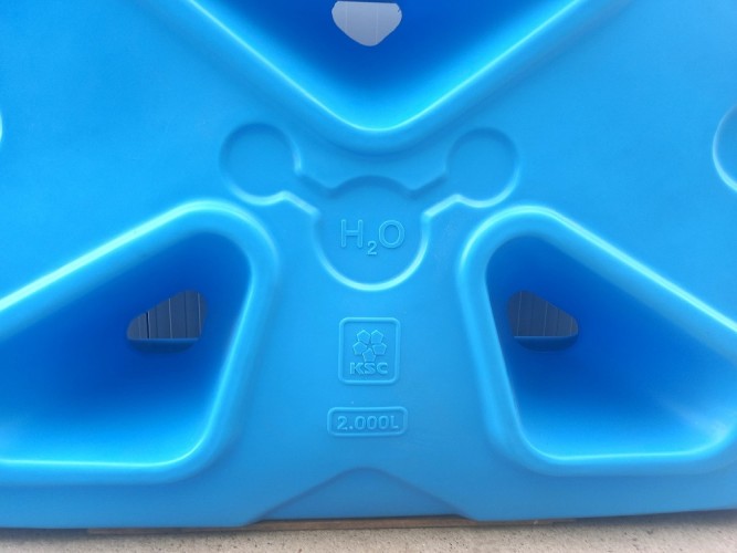 Емкость KSC PM-2000 л "Молекула" прямоугольная синий - изображение 4