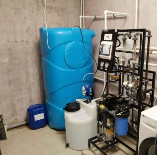 Емкость KSC PV-1000 л прямоугольная вертикальная синий - изображение 3